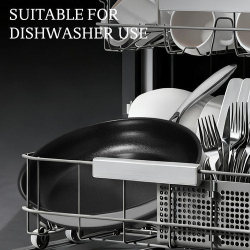 KITEXPERT Non Stick Frying Pans Set, Titanium Ceramic Pan with Lids, Nonstick Skillet Stainless Steel, PFAS PFOA & PTFE Free, Dishwasher & Oven Safe, All Cooktops Compatible, 3 Piece (8, 10, 12")