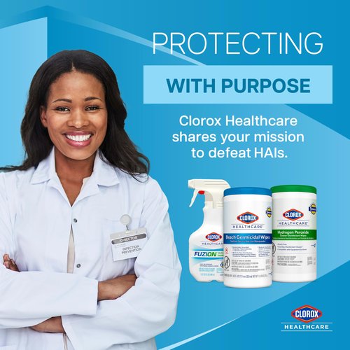 Clorox Healthcare Spore Defense Cleaner Disinfectant, Closed System Refill Bottle, 128 Fluid Ounces (Package May Vary)