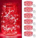 Btfarm Fairy Lights - 20 LED Battery Operated Twinkle Lights | Waterproof 7ft Silver Wire for Christmas & Weddings