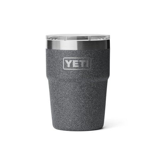 YETI Rambler 16 oz Stackable Tumbler, Vacuum Insulated, Stainless Steel with MagSlider Lid, Black Stone
