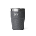 YETI Rambler 16 oz Stackable Tumbler, Vacuum Insulated, Stainless Steel with MagSlider Lid, Black Stone