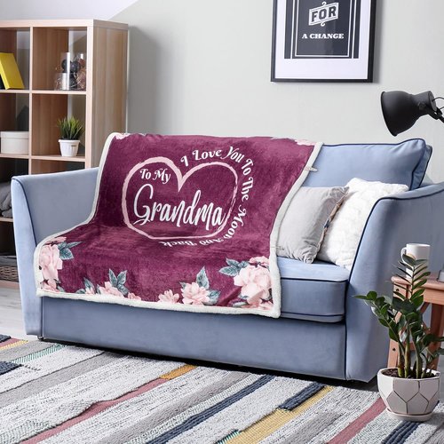 Grandma Blanket - Thoughtful Birthday & Christmas Gifts for Grandma | Cozy & Warm Design