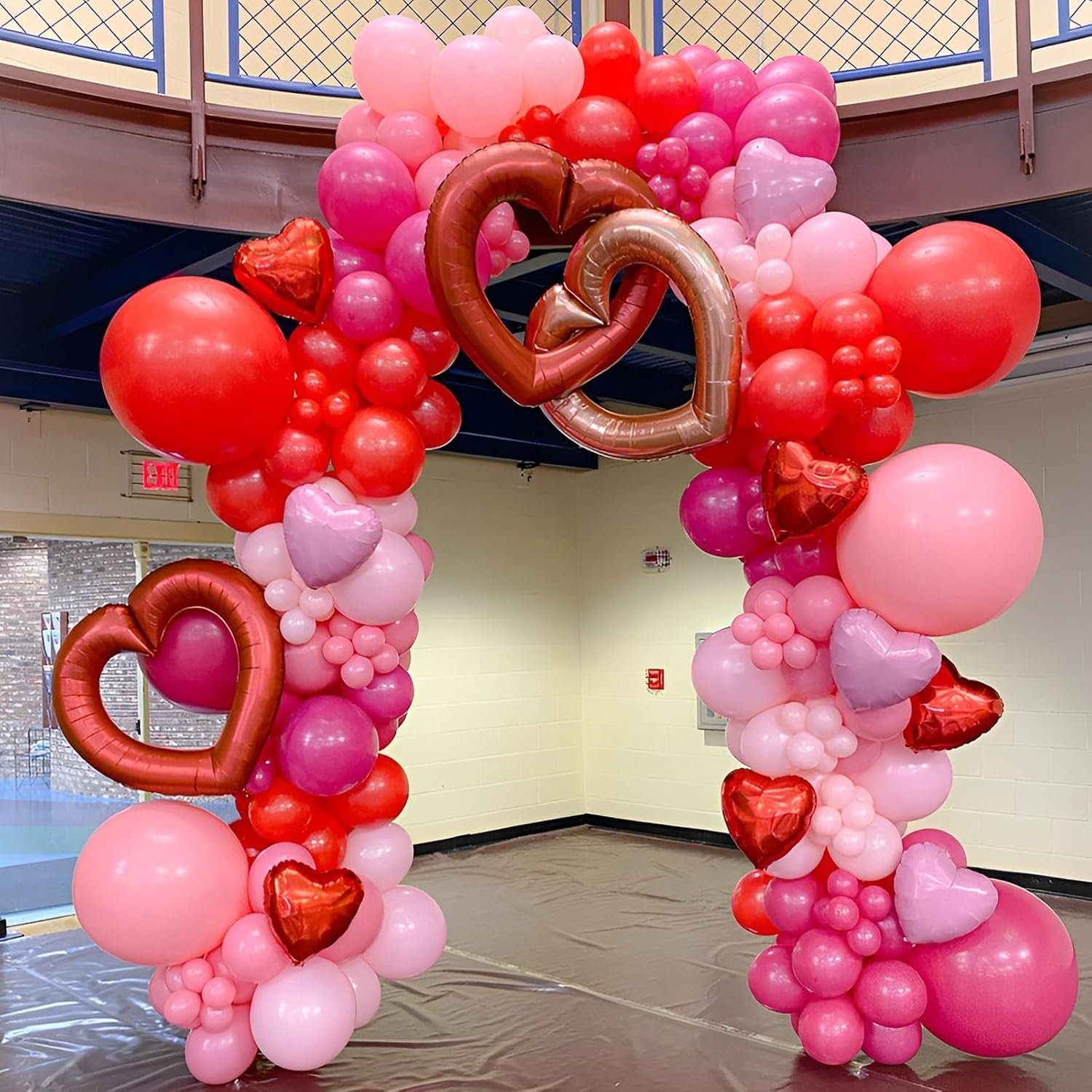 Voircoloria 110pcs Hot Pink Balloons - 12 Inch Dark Pink Latex for Parties, Weddings & Celebrations