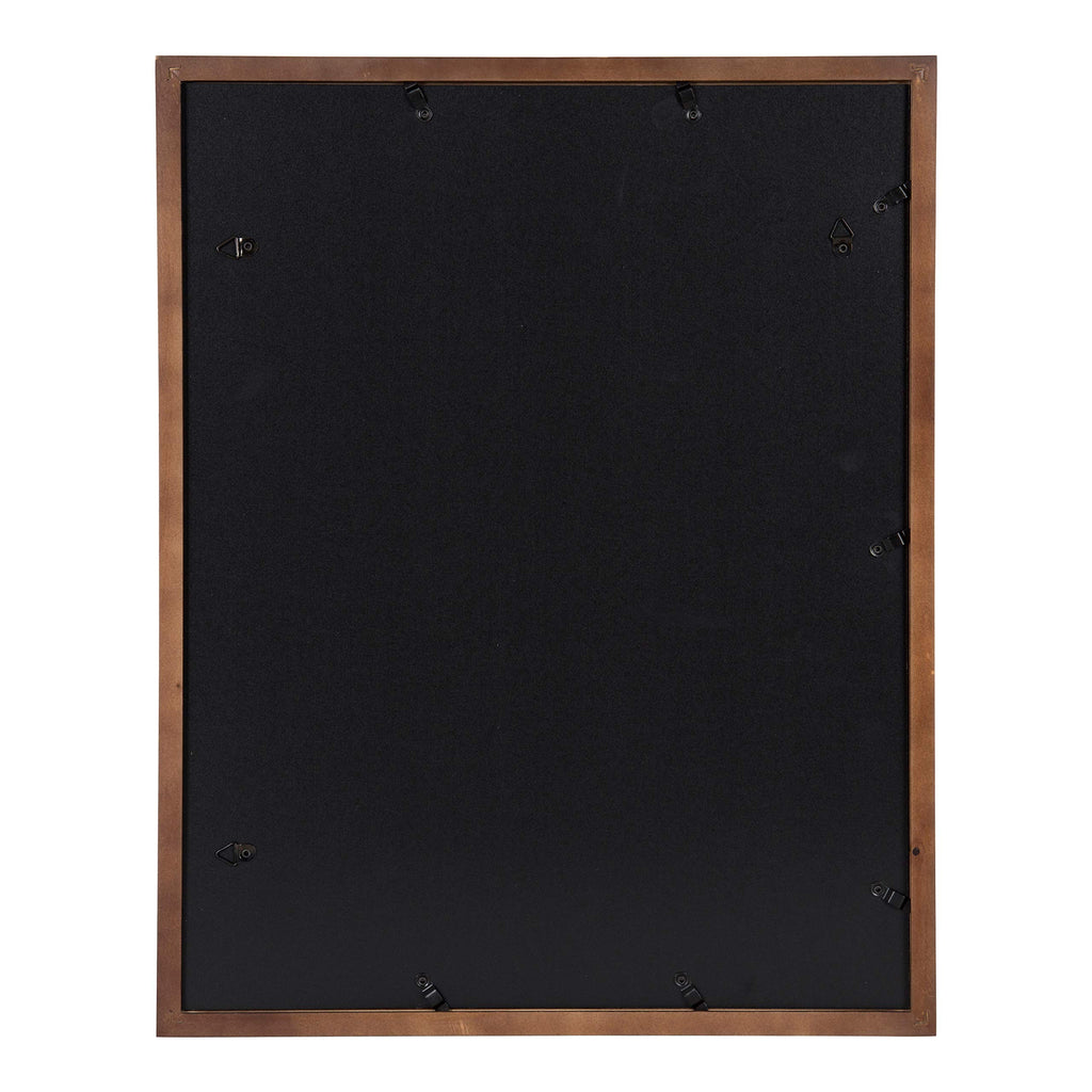 DesignOvation Gallery Wood Photo Frame Set for Customizable Wall Display, Walnut Brown 14x18 matted to 11x14, Pack of 2