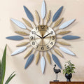 Lafocuse 23 Inch Silent Large Wall Clock for Living Room Décor, Decorative Mid Century Wall Clock, Sunburst Starburst Wall Clocks Battery Operated, Modern Art Deco