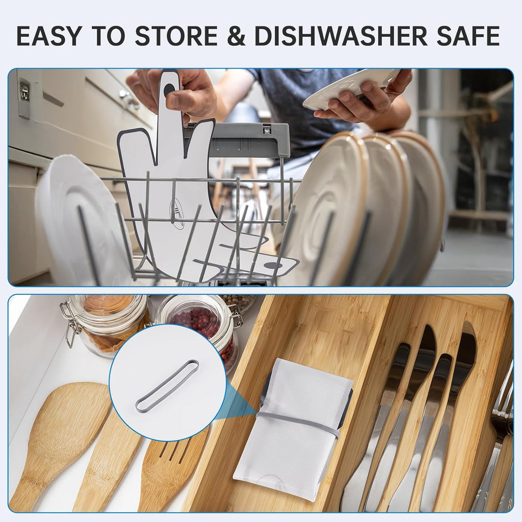 NiHome Silicone Bread Loaf Pan Liners - Reusable Nonstick Design | Fits 9x5, 9.5x5, 10x5 Inch Pans - Easy to Clean (White)