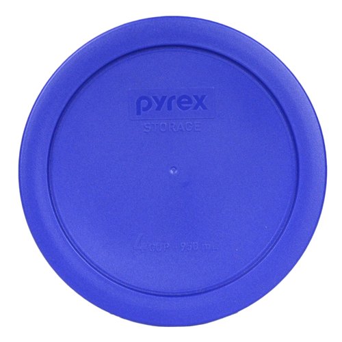 Pyrex (3) 7202-PC 1-Cup Cadet Blue, (3) 7200-PC 2-Cup Blue, (2) 7201-PC 4-Cup Cadet Blue, & (2) 7402-PC 6/7-Cup Blue Lids - Made in USA