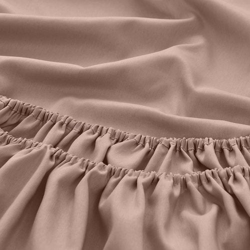 Linenline King Size Sheet Set - Soft & Breathable Bamboo Rayon | 16-Inch Deep Pocket, Dusty Pink, 6-Piece
