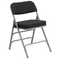 Flash Furniture Hercules Series Premium Curved Triple Braced & Double Hinged Burgundy Fabric Metal Folding Chair