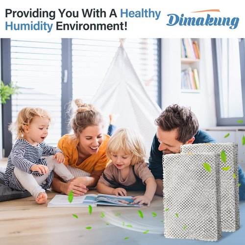 Dimakung 35 Water Panel Humidifier Filter Pad Compatible with Lennox Healthy Climate 35 X2661 for HCWB3-17, HCWB2-17, HCWP2-18, HCWP3-18, WB2-17, WB3-17, WP2-18, WP3-18 Series Humidifiers - 2 Pack