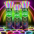 300 Ultra Bright Glow Sticks by Glow Party | Halloween Glow in the Dark Party Supplies - 8" Glowsticks with Bracelets & Necklaces