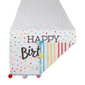 DII Happy Birthday Confetti Collection, Reversible Table Runner, 14x72