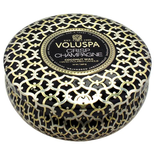 Maison Noir Collection 3 Wick Tin Candle - Crisp Champagne by Voluspa for Unisex - 12 oz Candle