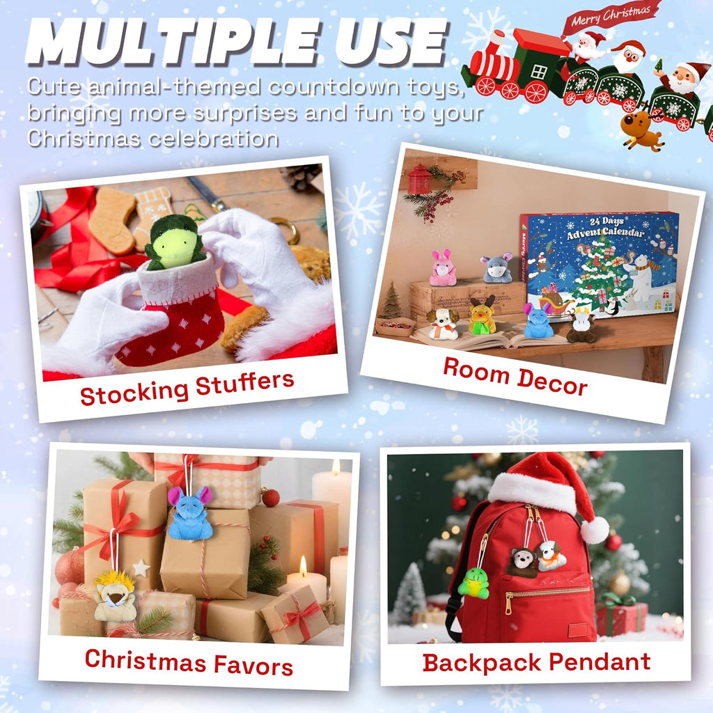 Skiennix Christmas Advent Calendar 2025 - 24 Days of Surprises with Plush Toys | Perfect for Kids & Teens