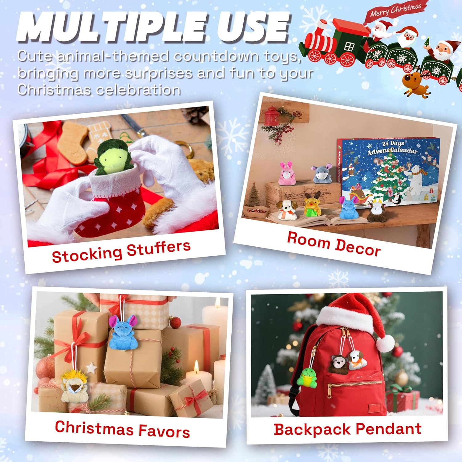 Skiennix Christmas Advent Calendar 2025 - 24 Days of Surprises with Plush Toys | Perfect for Kids & Teens