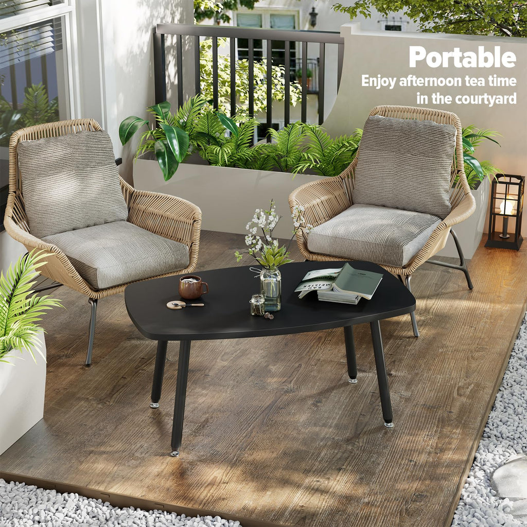 WOHOMO Folding Coffee Table White Small Coffee Tables for Living Room Portable Simple Modern Center Table for Small Spaces, No Assembly, 31.5 * 15.7 * 17.7IN, White Htp