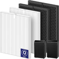 Winix 5510 5520 Replacement HEPA & Activated Carbon Air Filter Combo | 2+2 Pack for Dust, Pollen & Smoke