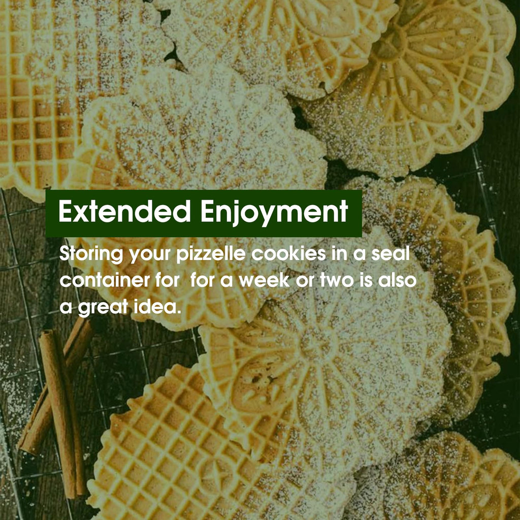 Pizzelle Maker Machine, Mini Non-stick Electric Pizzelle Cookie Baker for Holiday, Party, Treat (Ceramic Coating, 2 * 4") (ceramic coating)