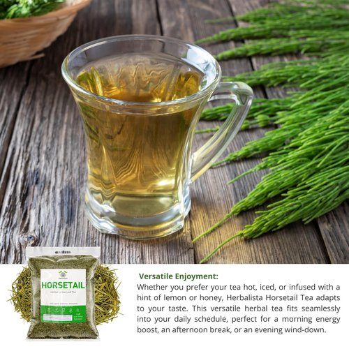 Herbalista Premium Loose Horsetail Tea (4 oz | 113g) | 100% Natural Cola de Caballo Herbal Tea | Shave Grass | Makes 50-60+ Cups | Stand-Up Resealable Bag | Crafted by Nature