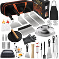 134 Pcs Griddle Accessories Kit for Blackstone - Perfect Flat Top Grill Accessories for Outdoor, Professional Round Melting Dome with Cast Iron Smash Burger Press for Barbecue.
