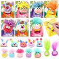 LUBUYILD 24 Pack Valentines Day Gifts for Kids - Plush Keychains Bulk with Valentines Cards for Girls Boys, Cute Mini Animal Stuffed Toys for Class Classroom Exchange and School Party Favors