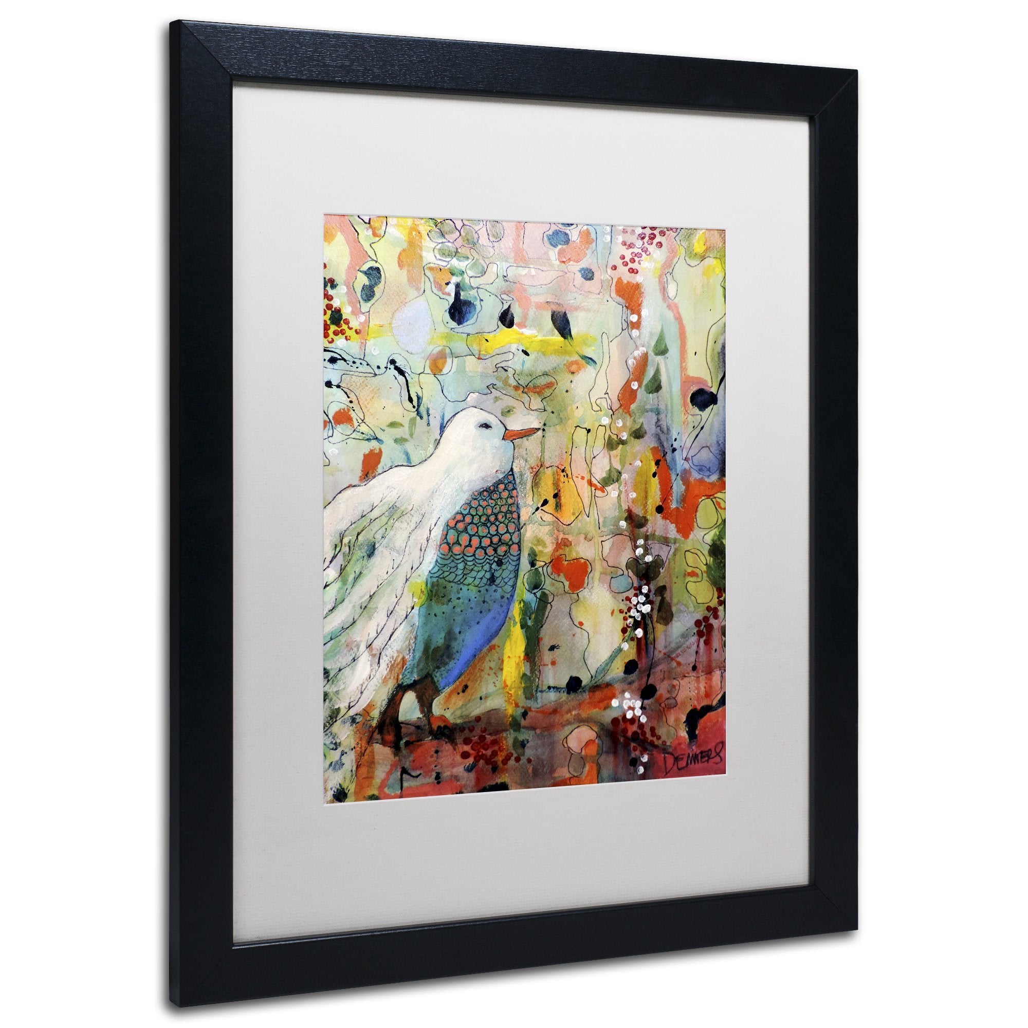 Framed Wall Art - Sylvie Demers 'Vers Toi' Wall Decor with Matted Frame by Trademark Fine Art