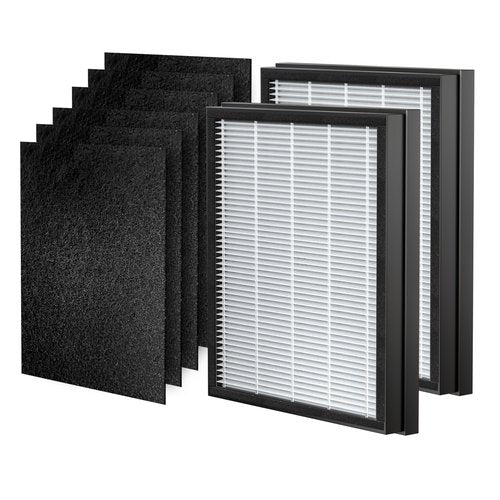 HEAPETS P358 Replacement Filters for P358 Pet Air Purifier, 6 Pre-Filters and 2 Composite Filter, Genuine Version, PJ358-2LX6JDM
