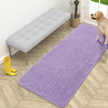 OLANLY Dog Door Mat - Absorbent Non-Slip Mud Mat for Dogs | 59x24 Inches, Quick Dry Chenille, Lavender