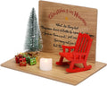 Regine Switzerland Christmas Memorial Candle Holders - Rocking Chair Ornament for Remembrance