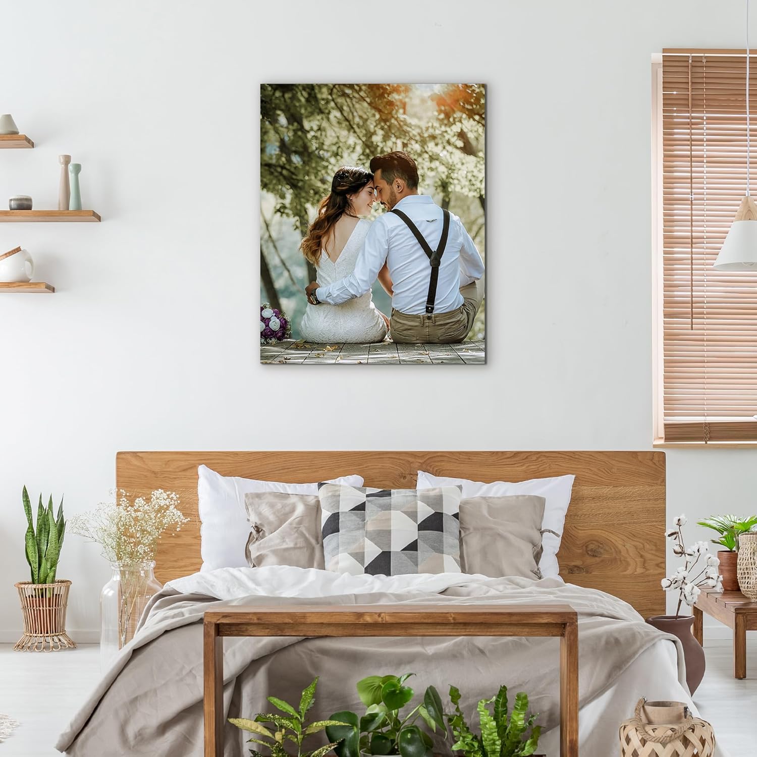 WEGA Custom Canvas Prints - Personalized Framed 8x10 Photo Wall Art | Unique Gifts for Family & Pets