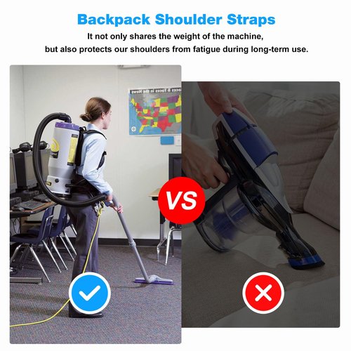 JIOTAR Vacuum Cleaner Shoulder Straps PV100 Replacement Most Backpack Vacuum Cleaners Fits Proteam, Megavac, Provac, Quartervac Backpack Vacuum Shoulder Straps