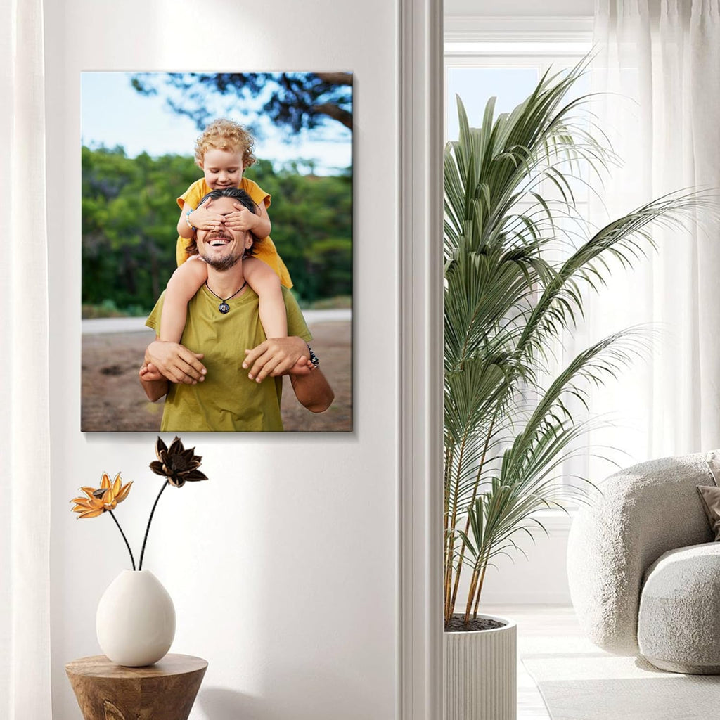 Skiennix Personalized Photo Canvas Print - Custom Wall Art for Bedroom & Living Room | 8x10