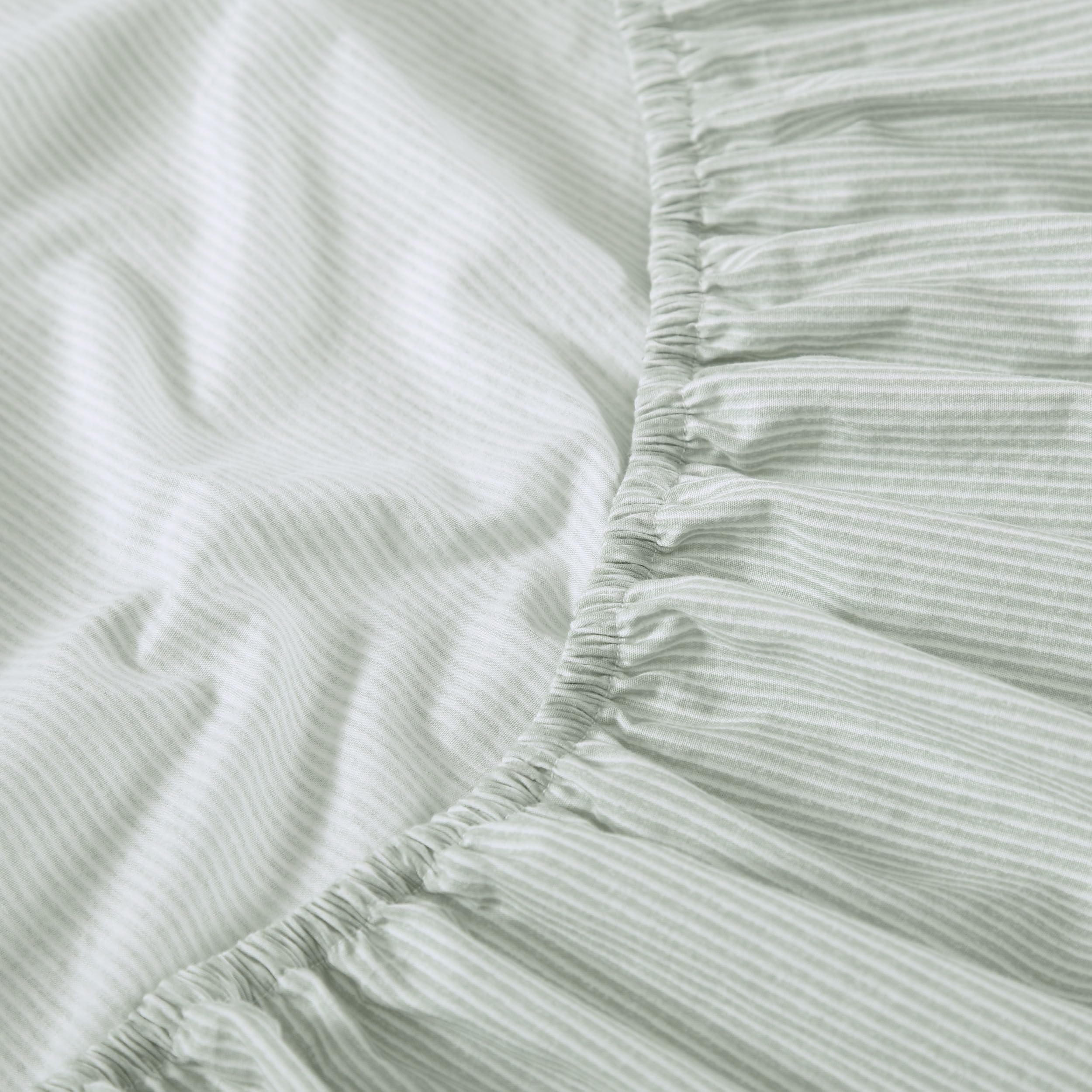 Tommy Bahama - King Sheets, Washed Percale Cotton Bedding Set, Soft & Breathable Bedroom Decor with Deep Pockets (Island Cays Stripe Green, King)