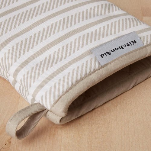 KitchenAid Mini Oven Mitts - 2-Pack Set in Milkshake Tan | Perfect for Easy Cooking & Baking