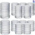 megarte Vintage Hobnail Drinking Glasses - Set of 12 Cocktail Glassware - 6 Pcs Jupiter Water Cups 14 oz & 6 Pcs Cute Beaded Bubble Textured Drinkware 11 oz for Wine Beer Juice Whiskey