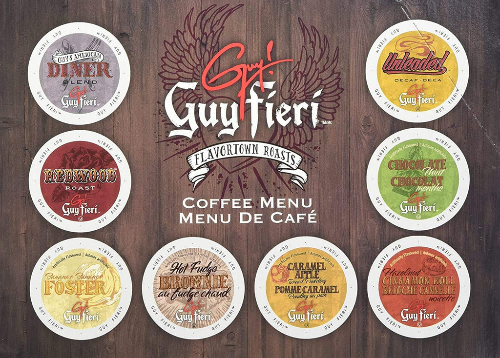 Guy Fieri Flavortown Roasts Coffee Pods, American Diner Blend, Medium Roast Coffee, Single Serve Coffee for Keurig K Cup Machines, 24 Count…