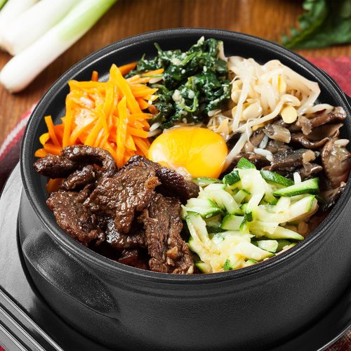 Kritkin 3 Pcs Korean Stone Pot Clay Cooking Pot Set Ceramic Sizzling Hot Bowl Korean Bibimbap Soup Dolsot Bowl with Lids for Ttukbaegi and Koreans Stew (38 oz)