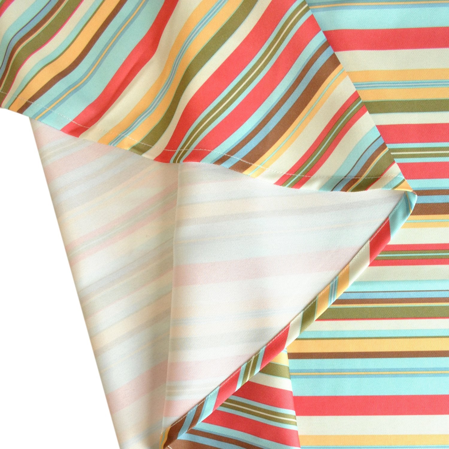 DII Summer Stripe Outdoor Collection Tabletop, Tablecloth, 60x84" w/Zipper (CAMZ34858)