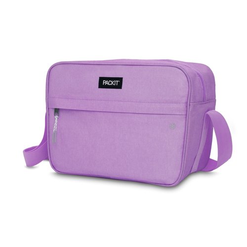 PackIt® Freezable Zuma 15-Can Cooler, Lavender, Built with EcoFreeze® Technology, Collapsible, Reusable, Zip Closure with Adjustable Shoulder Strap and Front Zip Pocket, Fits 15, 12 oz Cans