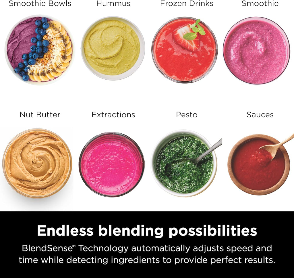Ninja Blender - 72 oz. Full Size Pitcher for Smoothies, Shakes & Frozen Drinks | 1800 Watt | Black