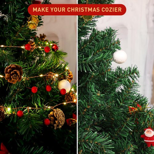 Pechfun Christmas Garland with Lights, 9.8 Ft 60 LED Red Berry Pine Cone Battery Operated Christmas Garland with 8 Modes Remote for Fireplace Stairs Table Door Wall Xmas Tree Indoor/Outdoor Decor