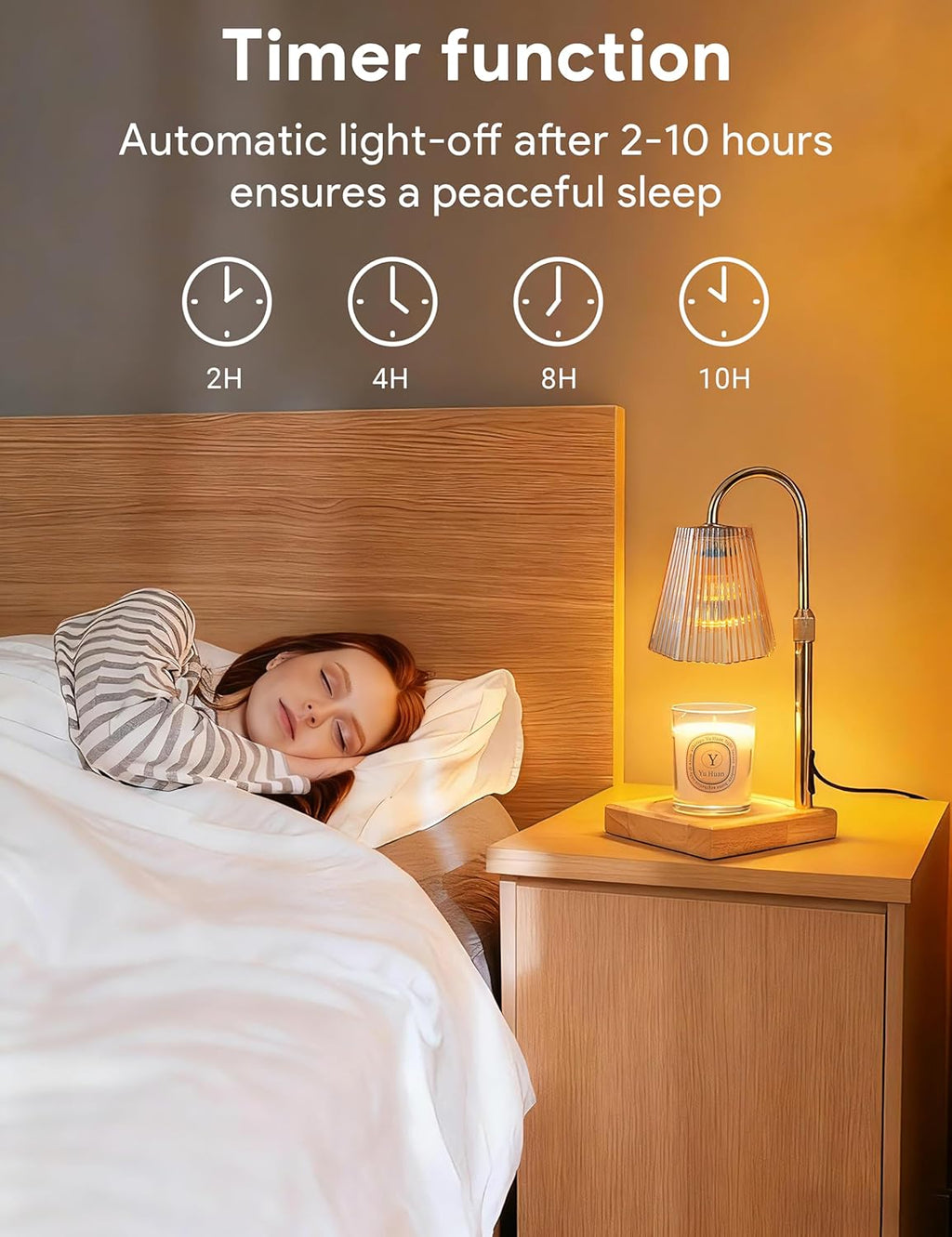 Skiennix Candle Warmer Lamp - Dimmable & Adjustable Height Wax Melt Warmer | Perfect Home Decor Gift for Women & Moms