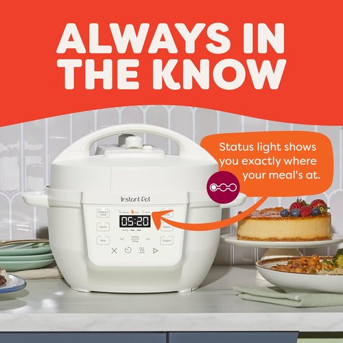 Instant Pot 4QT RIO Mini 7-in-1 Multi-Cooker - Versatile Pressure Cooker & Slow Cooker in Sea Salt
