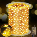 KNONEW 203FT 600 LED Outdoor Fairy Lights - Waterproof Christmas Decor with 8 Modes | Warm White