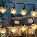 AWQ 20 LED 41FT Globe Ball String Lights, G40 Crystal Bubble Ball Fairy String Lights Plug in with 11 Modes, Timer & Memory Function Extendable for Indoor Outdoor Christmas Home Decor (20)