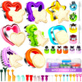Uncrustable Sandwich Cutter, Sandwich Cutters for Kids Lunch, 43 Pcs Kids Sandwich Cutter and Sealer Set with Storage Case, Crustless Sandwich Cutters Shapes for Girl Boy Lunch & Bento Box Accessories