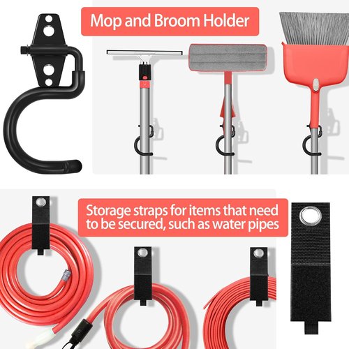 Heavy Duty Garage Hooks 18 Pack by [Brand Name] - Anti-Slip Coating for Bikes, Ladders & Garden Tools