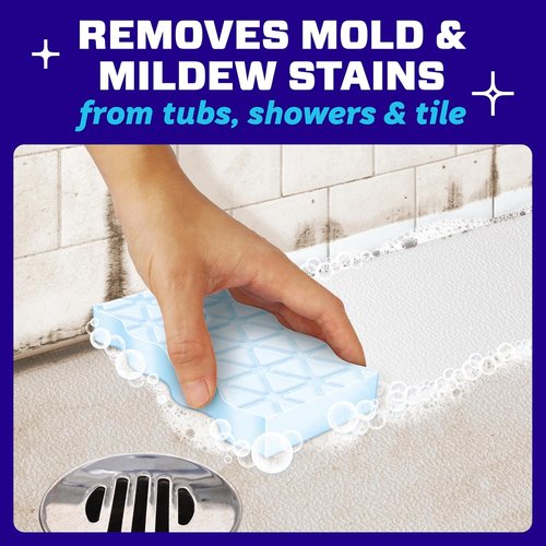 Mr. Clean Magic Eraser Sponge - Powerful Soap Scum Remover with Febreze Lavender Scent | 5 Count