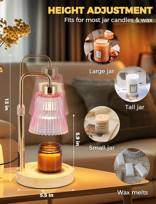 GODONLIF Candle Warmer Lamp - Dimmable with Timer | Perfect Birthday & Housewarming Gift for Women