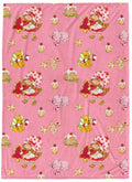 Jay Franco Kids Christmas Plush Throw Blanket – 50x70 Inches Soft & Cozy Fleece Throw for Holiday Bedroom & Couch Décor, Official Licensed Product, Pink - Strawberry Shortcake